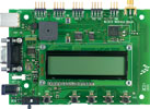 Figure 2. Freescale MC13213NCB development board. (Note single-package transceiver/MCU in silk-screened rectangle in upper right-hand corner and 3-axis accelerometer just below ‘Port B/Port C’)